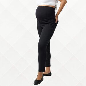 Ingrid & Isabel Maternity Slim Ponte Pant • Black • XL • NWT